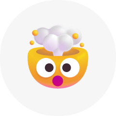 Exploding head emoji